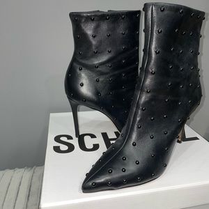 SCHUTZ Anne Studded Ankle Booties. 3.5 inches. Brand NEW